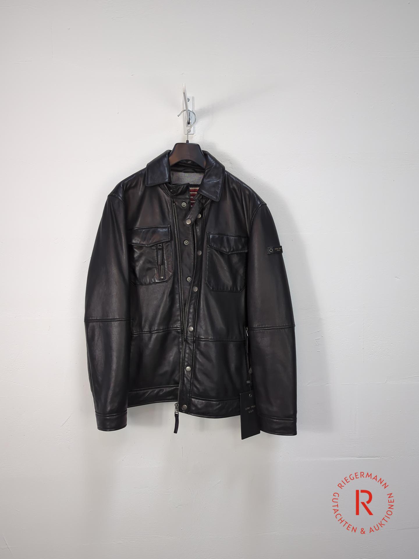 HERREN LEDERJACKE GRÖSSE 48